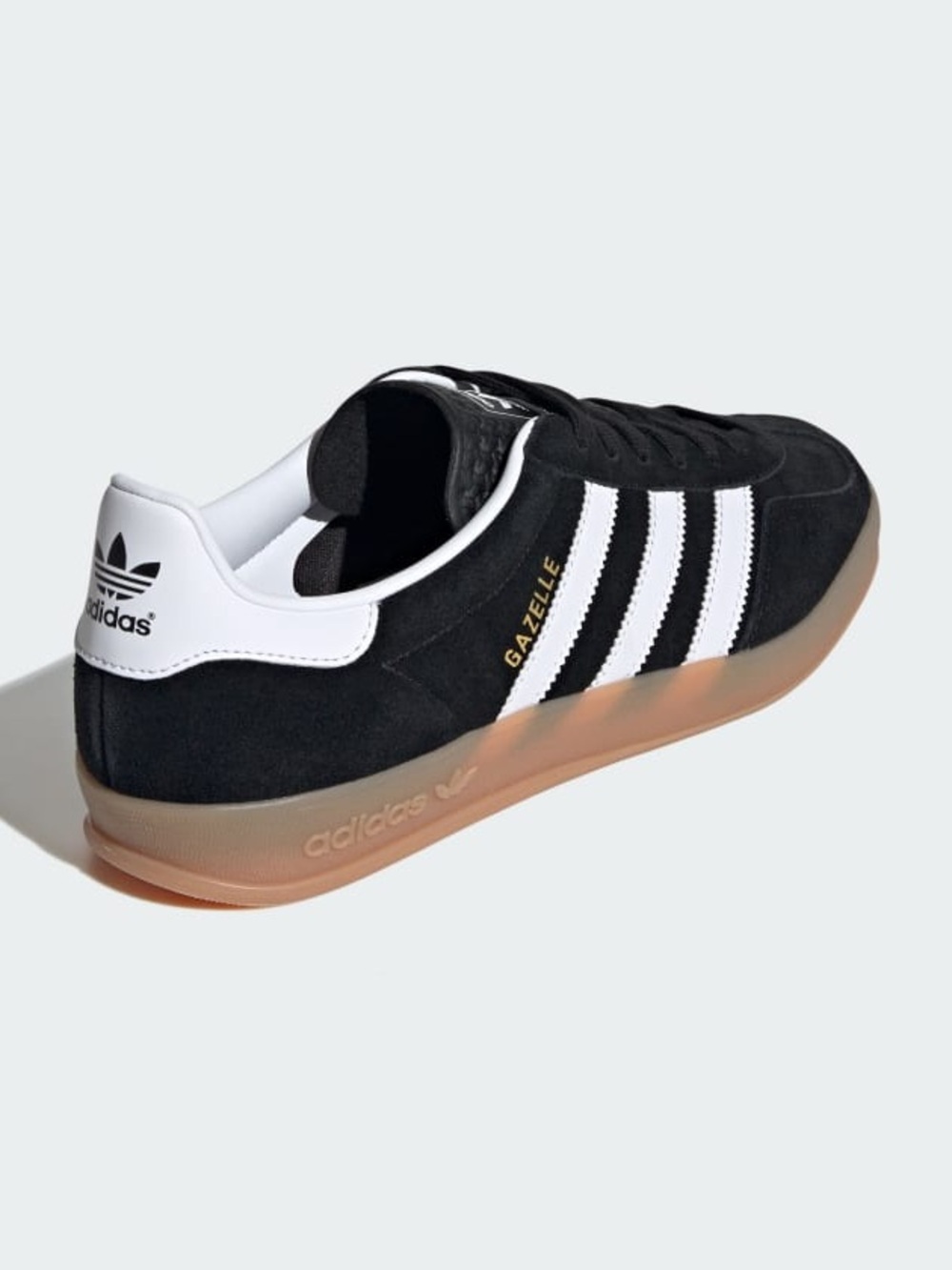 adidas Gazelle Indoor Suede Sneaker in Black White 9 BNWT Best selling shoes - Picture 6 of 9